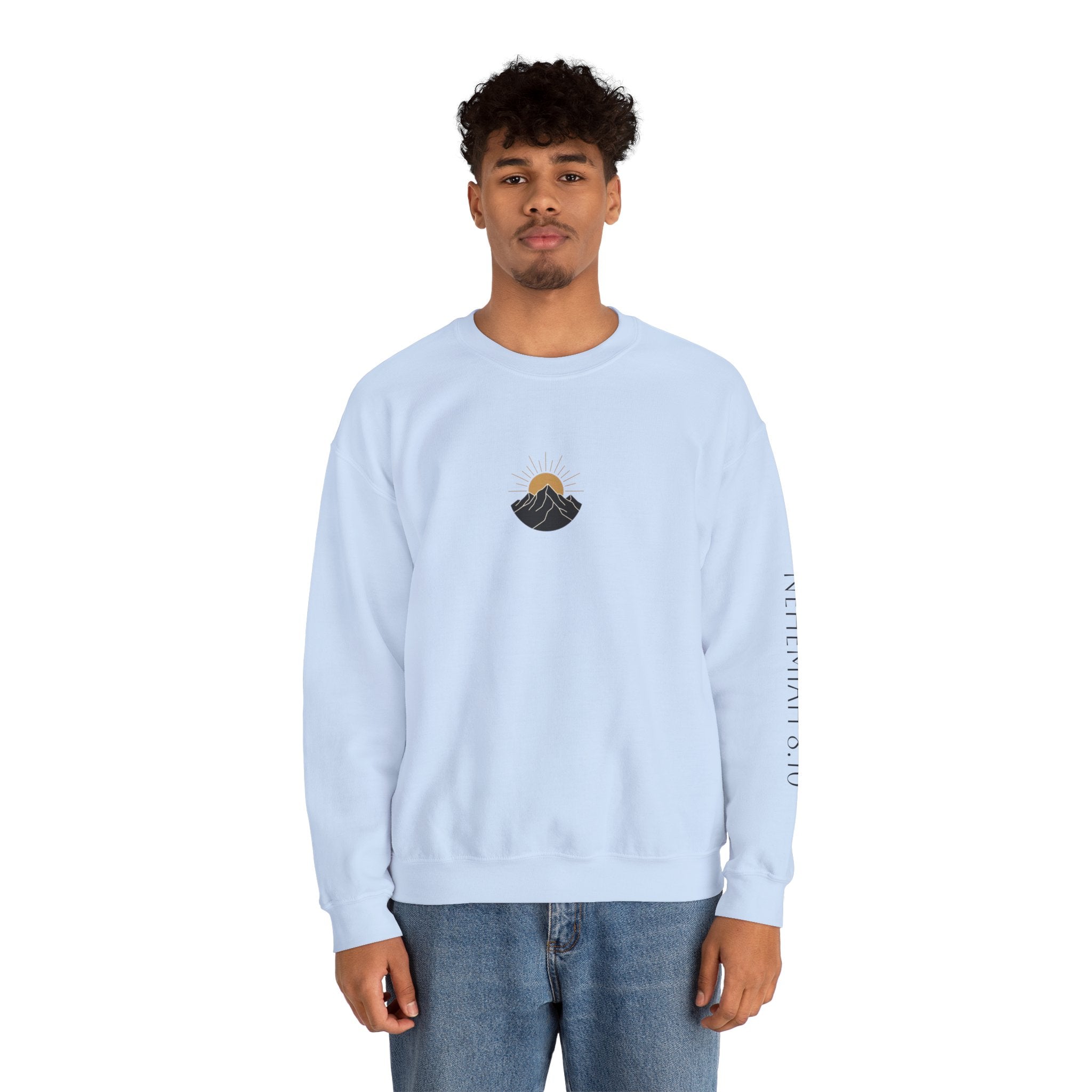 'The Joy of the Lord Is My Strength' — unisex printed crewneck sweatshirt