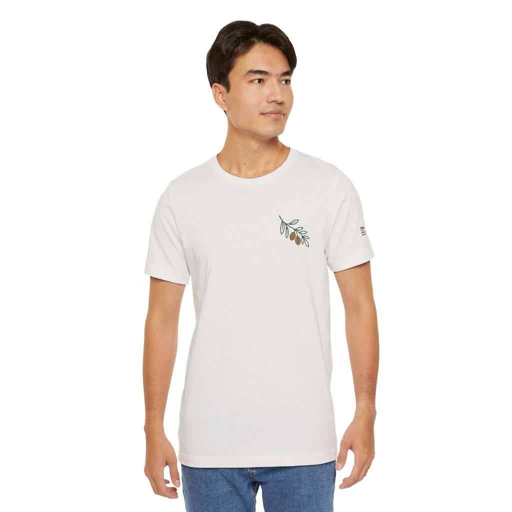 Olive Branch — unisex embroidered graphic t-shirt