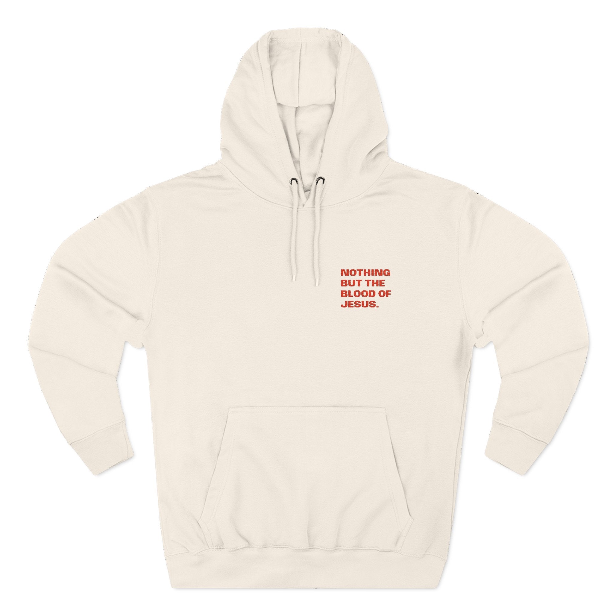 'Nothing But The Blood' — unisex embroidered pullover hoodie