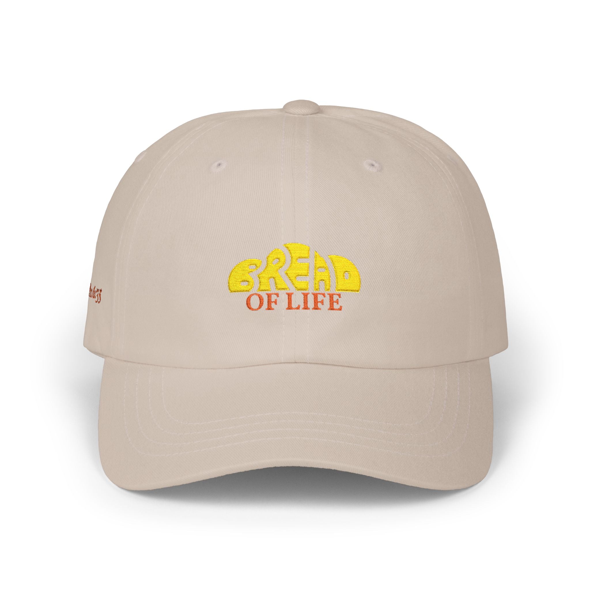 'Bread of Life' — unisex embroidered white baseball hat dad cap