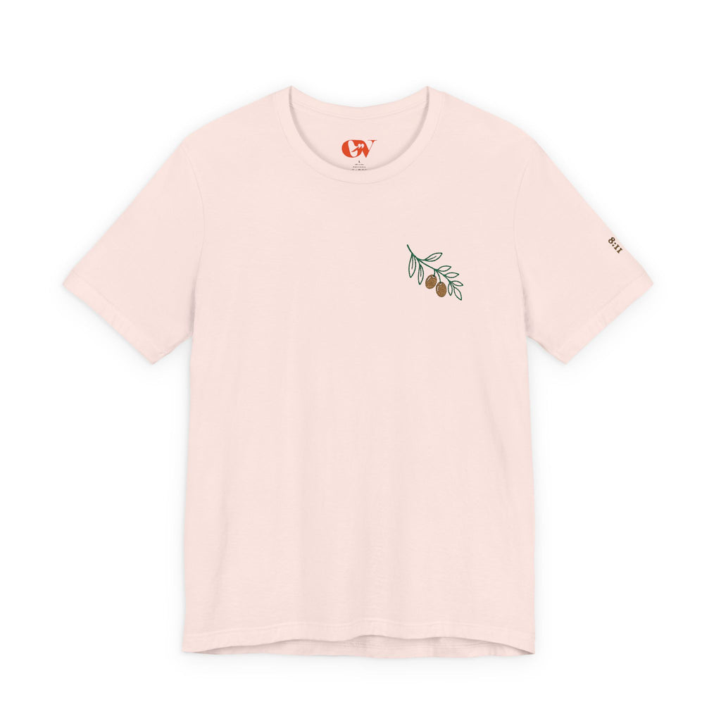 Olive Branch — unisex embroidered graphic t-shirt
