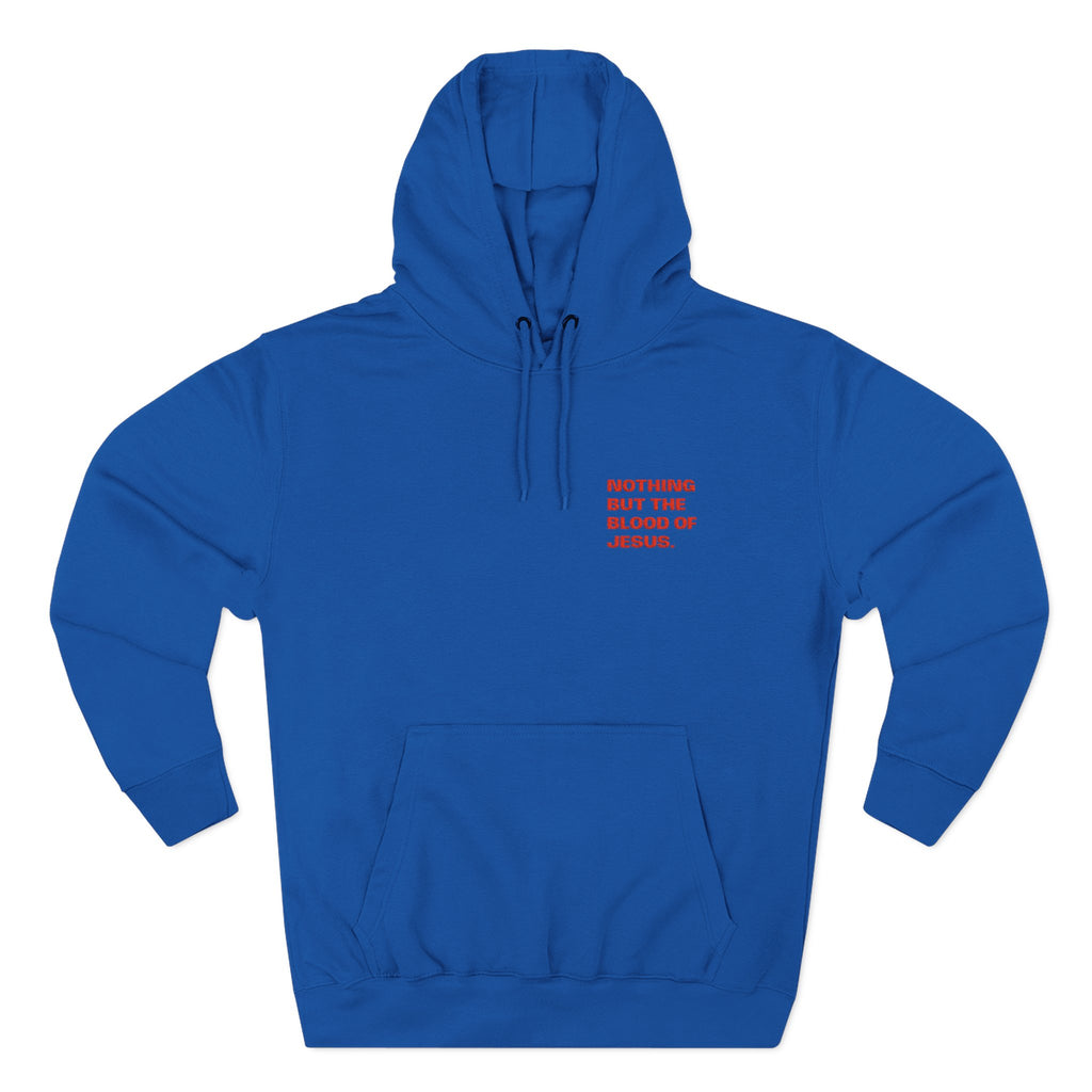 'Nothing But The Blood' — unisex embroidered pullover hoodie