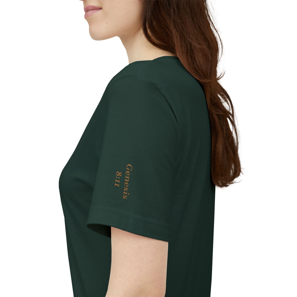 Olive Branch — unisex embroidered graphic t-shirt