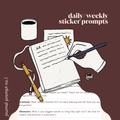 Daily/weekly - journal prompt stickers no.1
