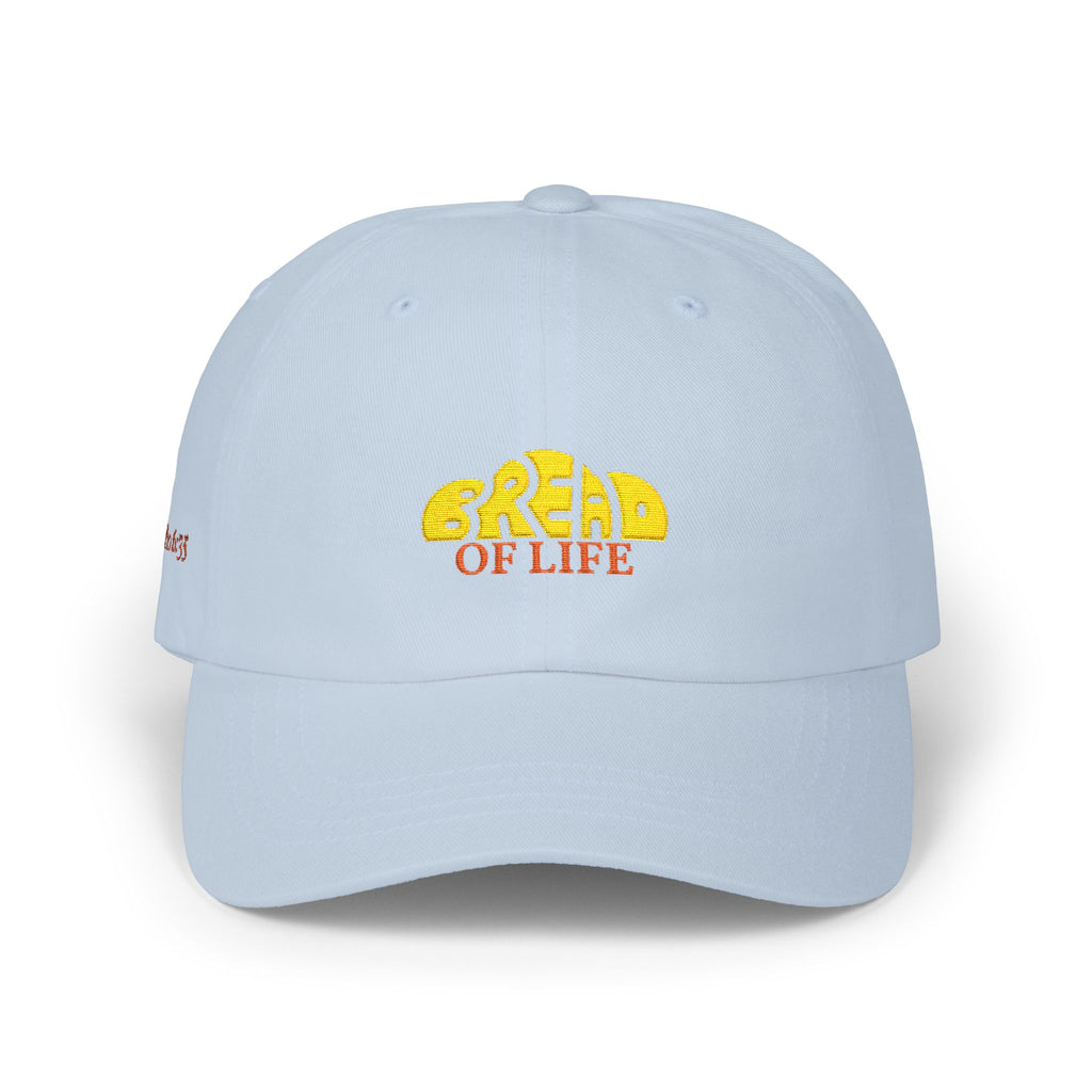 'Bread of Life' — unisex embroidered white baseball hat dad cap