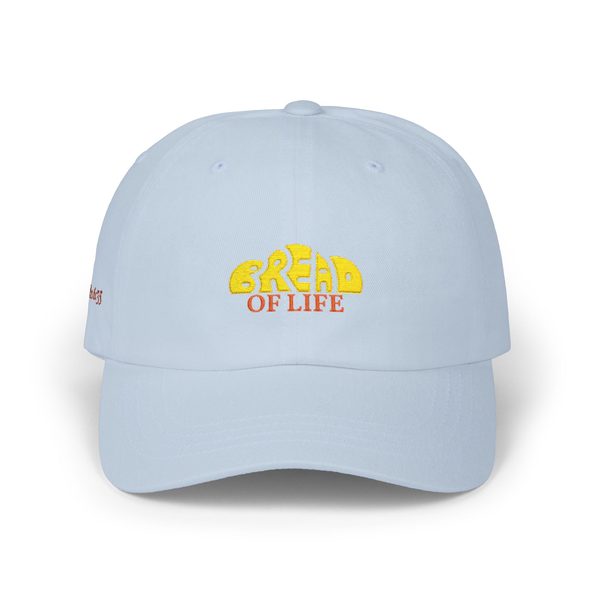 'Bread of Life' — unisex embroidered white baseball hat dad cap