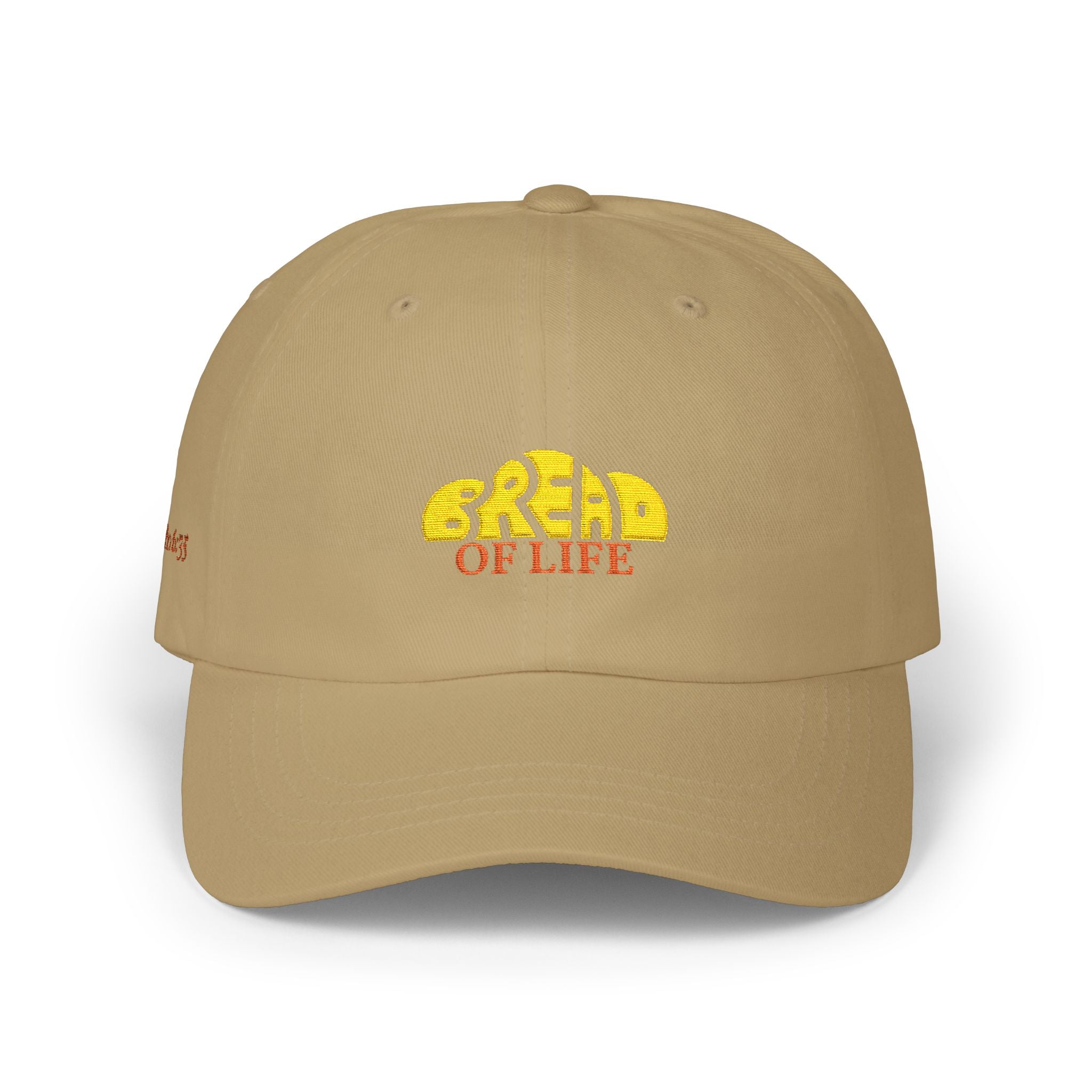 'Bread of Life' — unisex embroidered white baseball hat dad cap