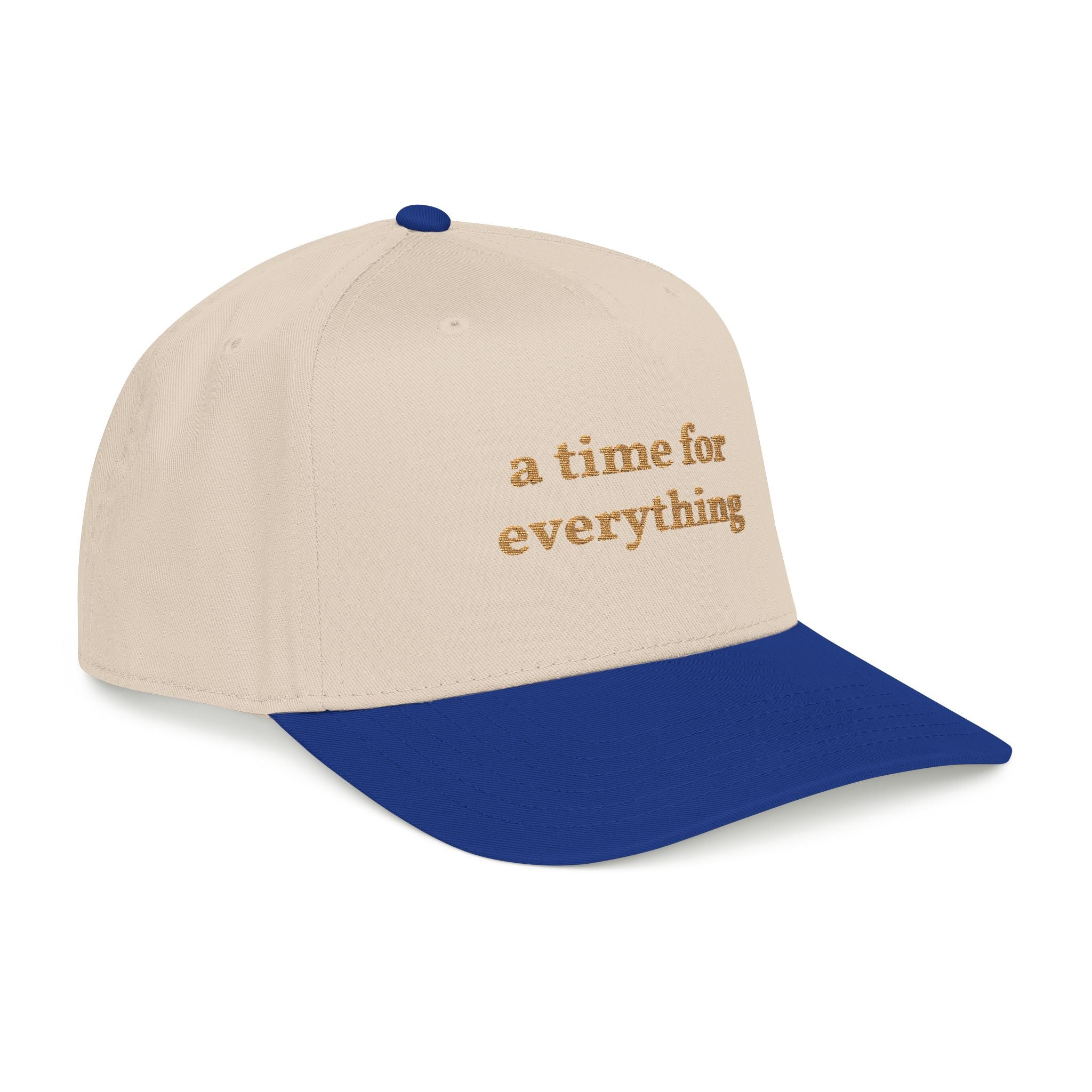 A time for everything' — unisex embroidered mid profile baseball