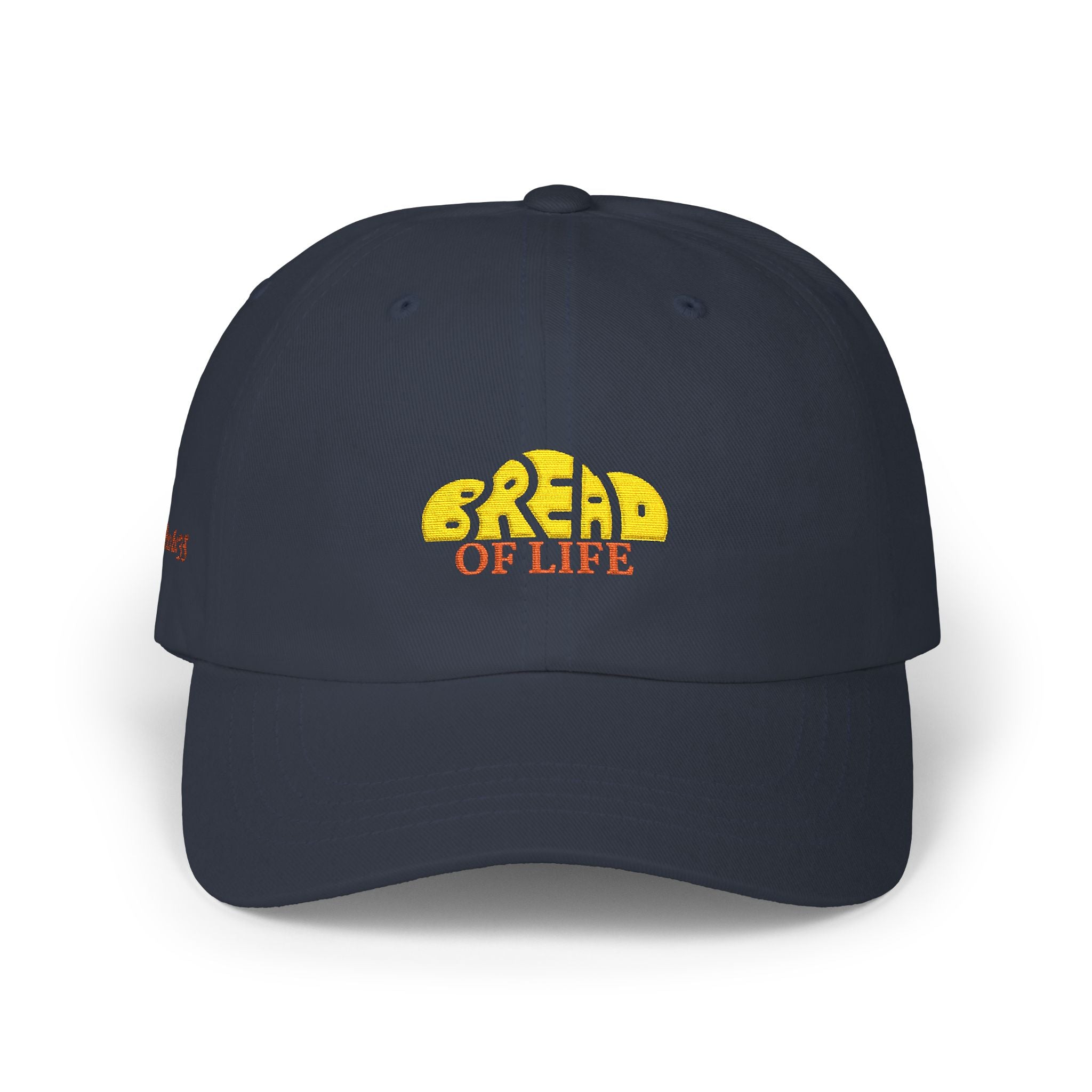 'Bread of Life' — unisex embroidered white baseball hat dad cap
