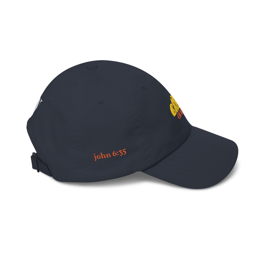 'Bread of Life' — unisex embroidered white baseball hat dad cap