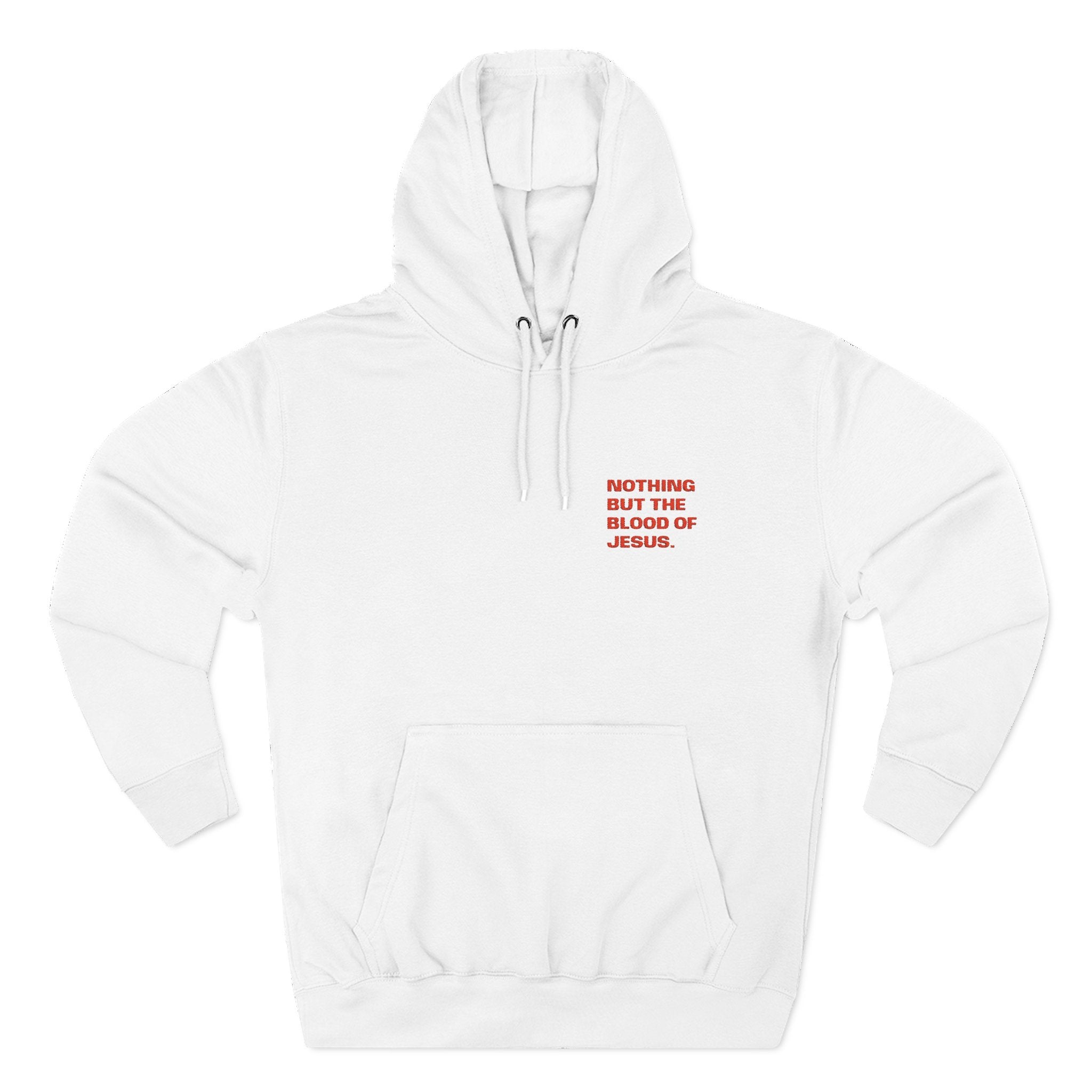 'Nothing But The Blood' — unisex embroidered pullover hoodie