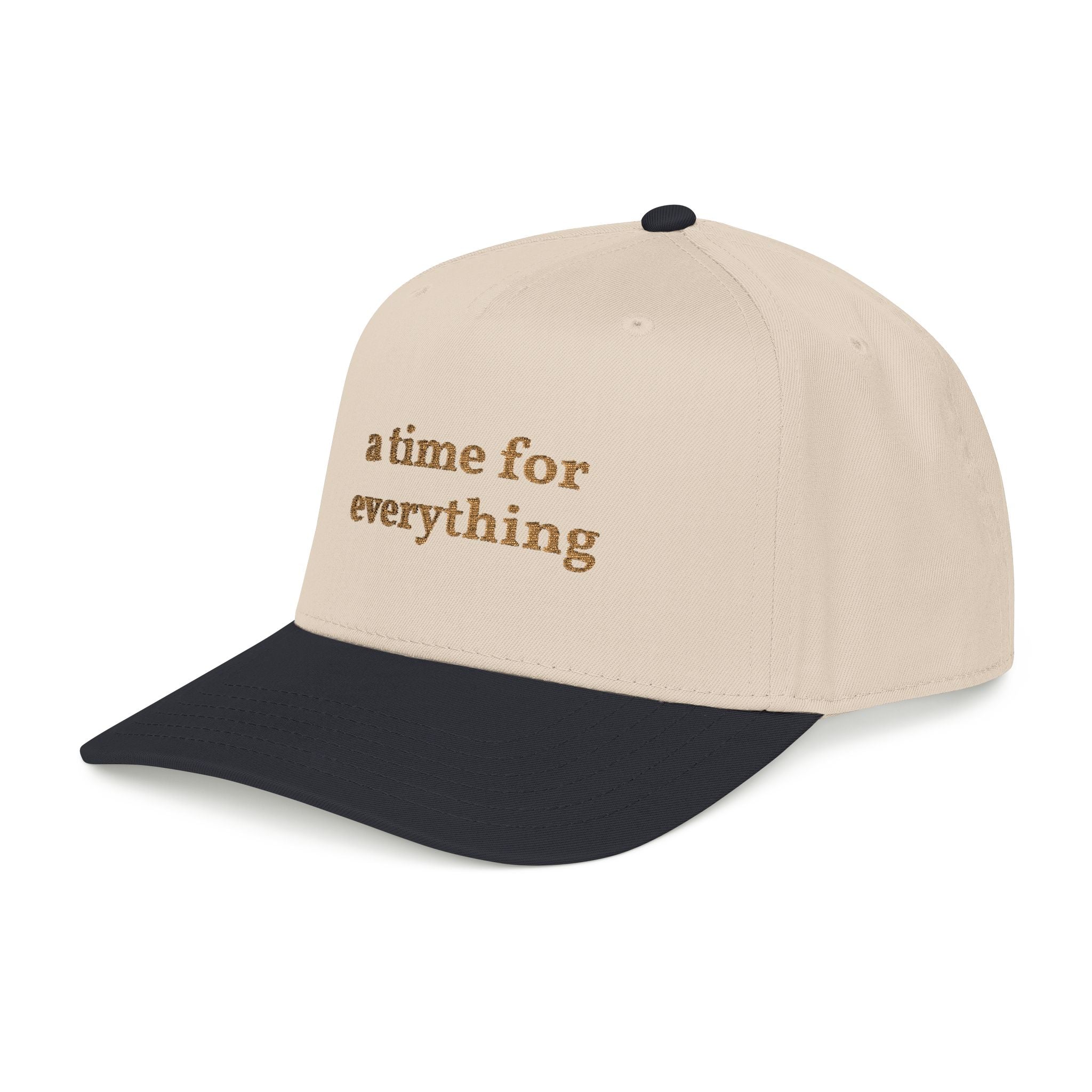 'A time for everything' — unisex embroidered mid profile baseball cap