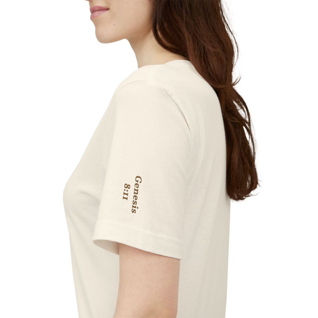 Olive Branch — unisex embroidered graphic t-shirt