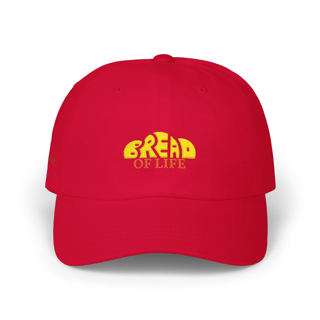 'Bread of Life' — unisex embroidered white baseball hat dad cap