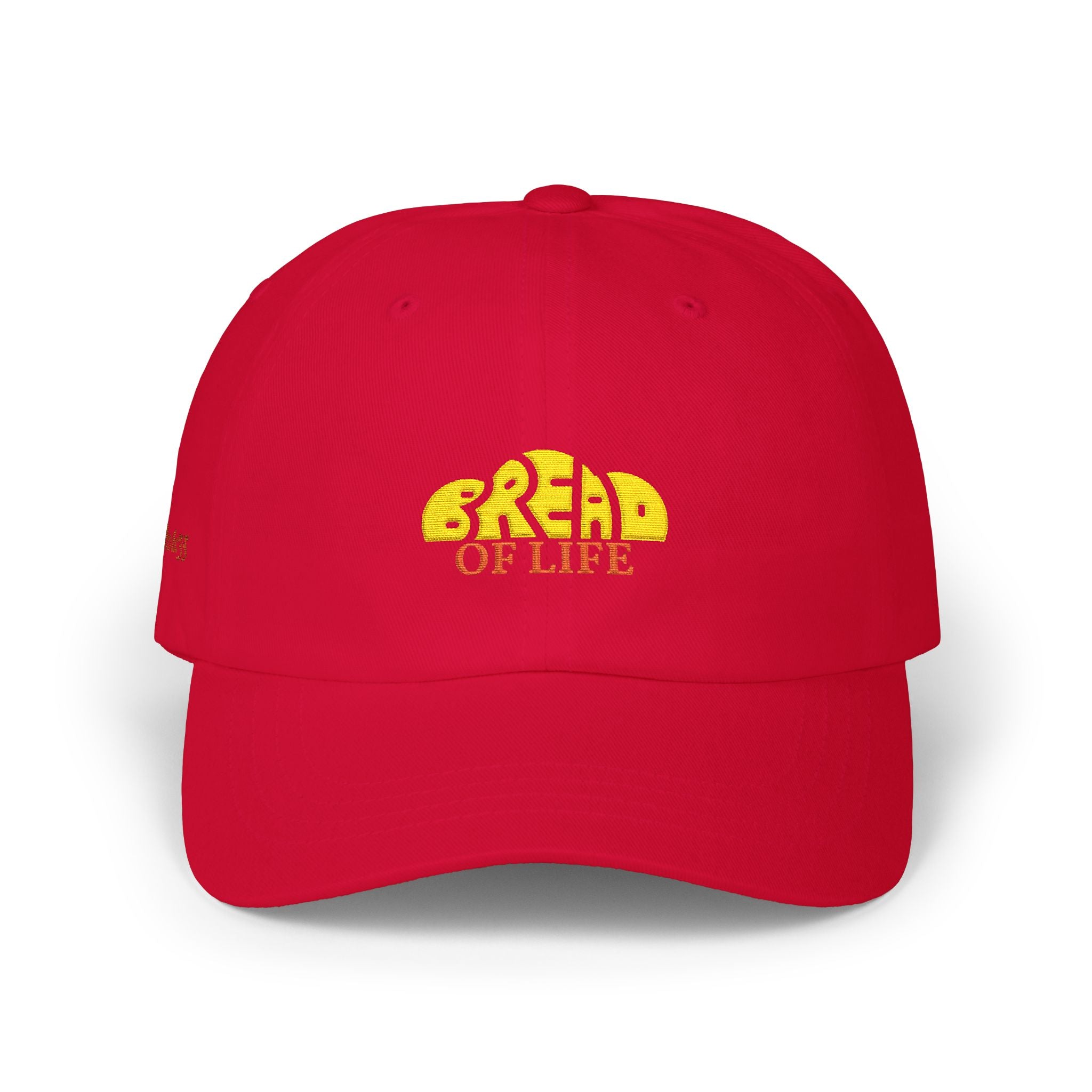 'Bread of Life' — unisex embroidered white baseball hat dad cap