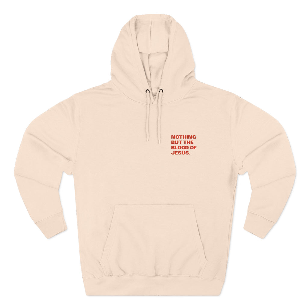 'Nothing But The Blood' — unisex embroidered pullover hoodie