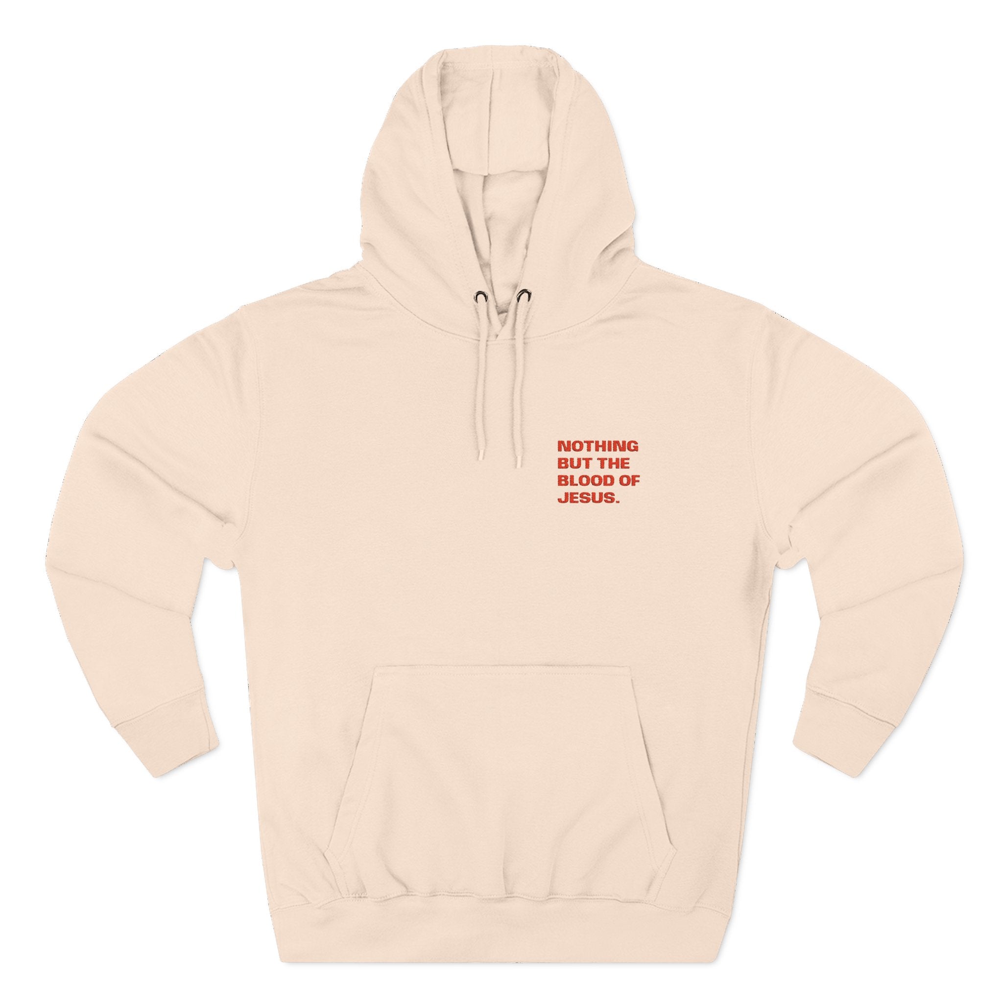 'Nothing But The Blood' — unisex embroidered pullover hoodie