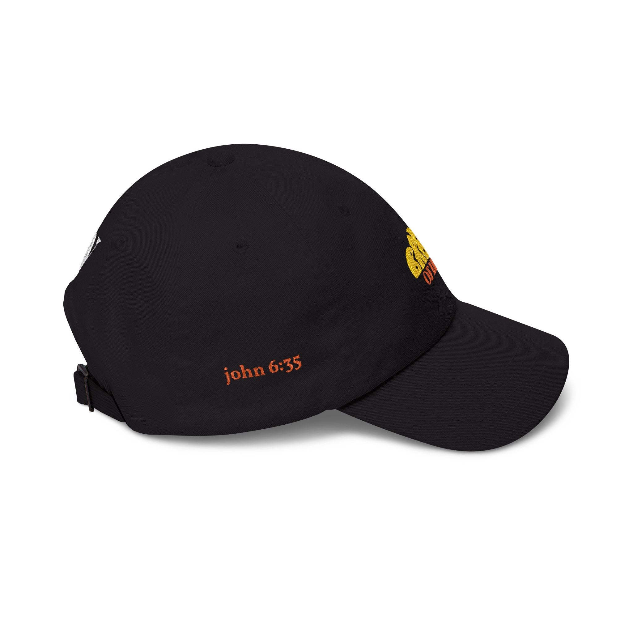 'Bread of Life' — unisex embroidered white baseball hat dad cap