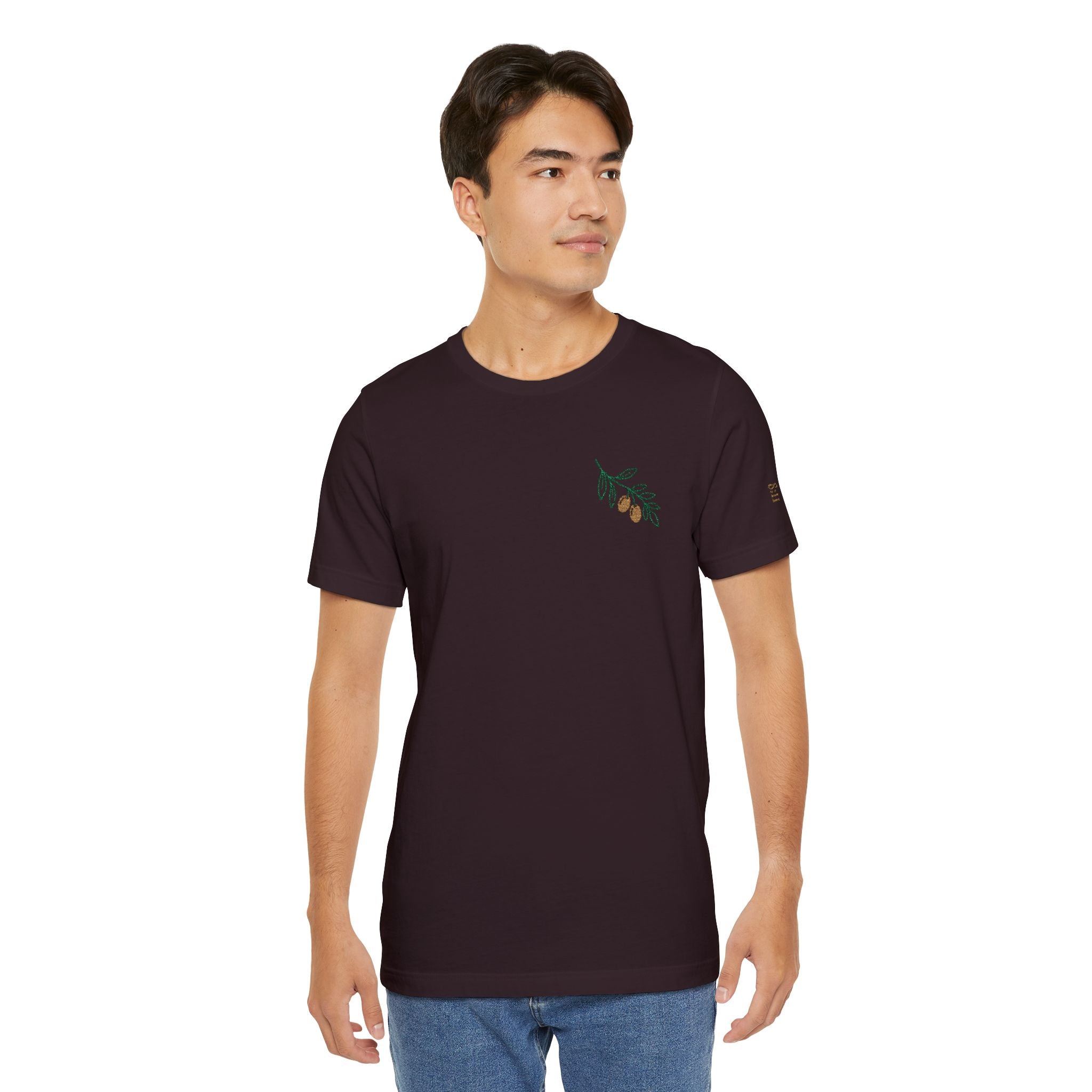 Olive Branch — unisex embroidered graphic t-shirt