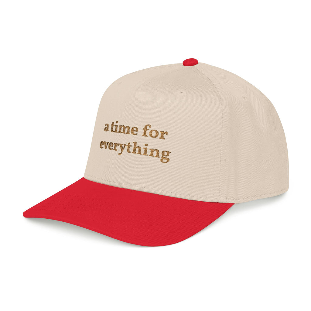 'A time for everything' — unisex embroidered mid profile baseball cap