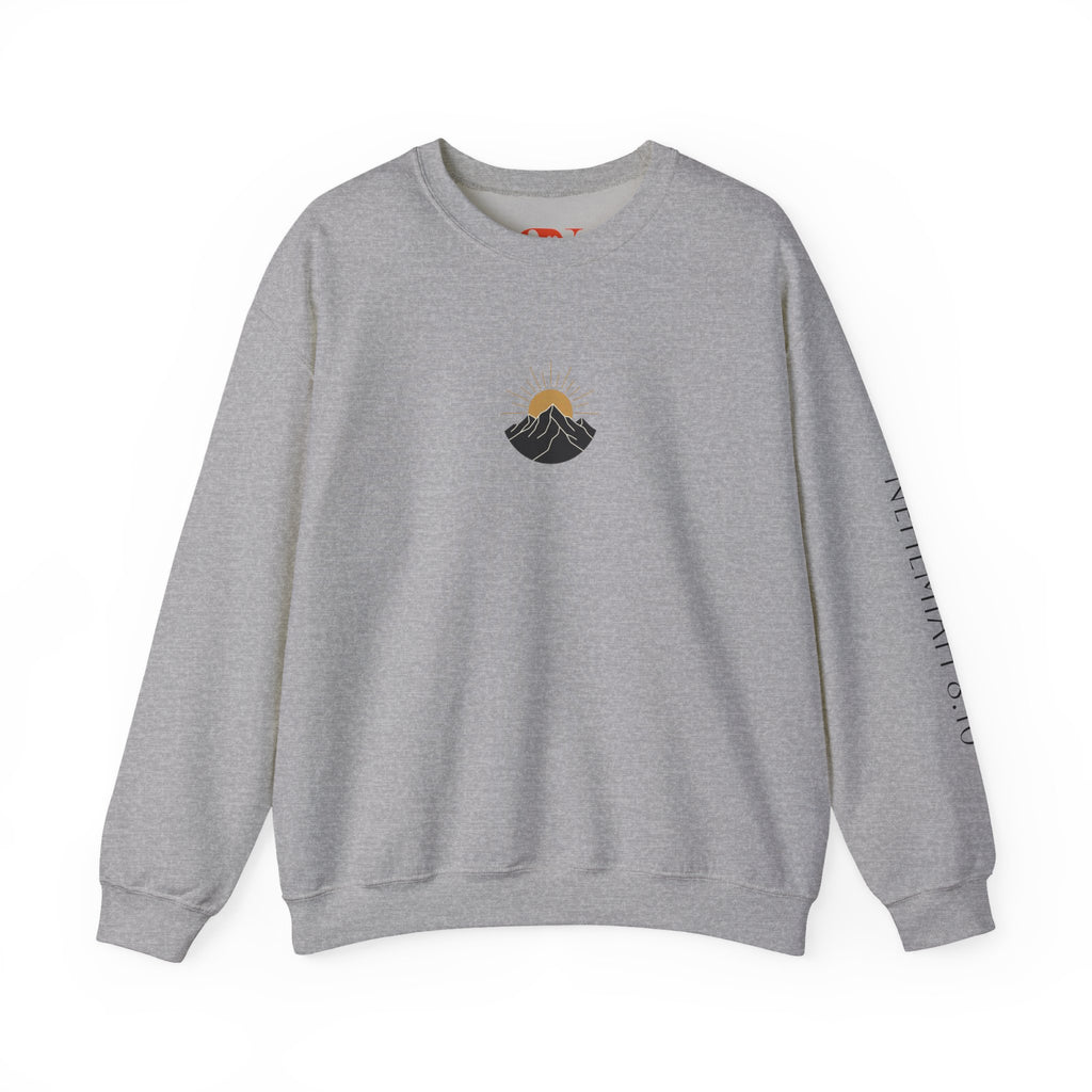 'The Joy of the Lord Is My Strength' — unisex printed crewneck sweatshirt