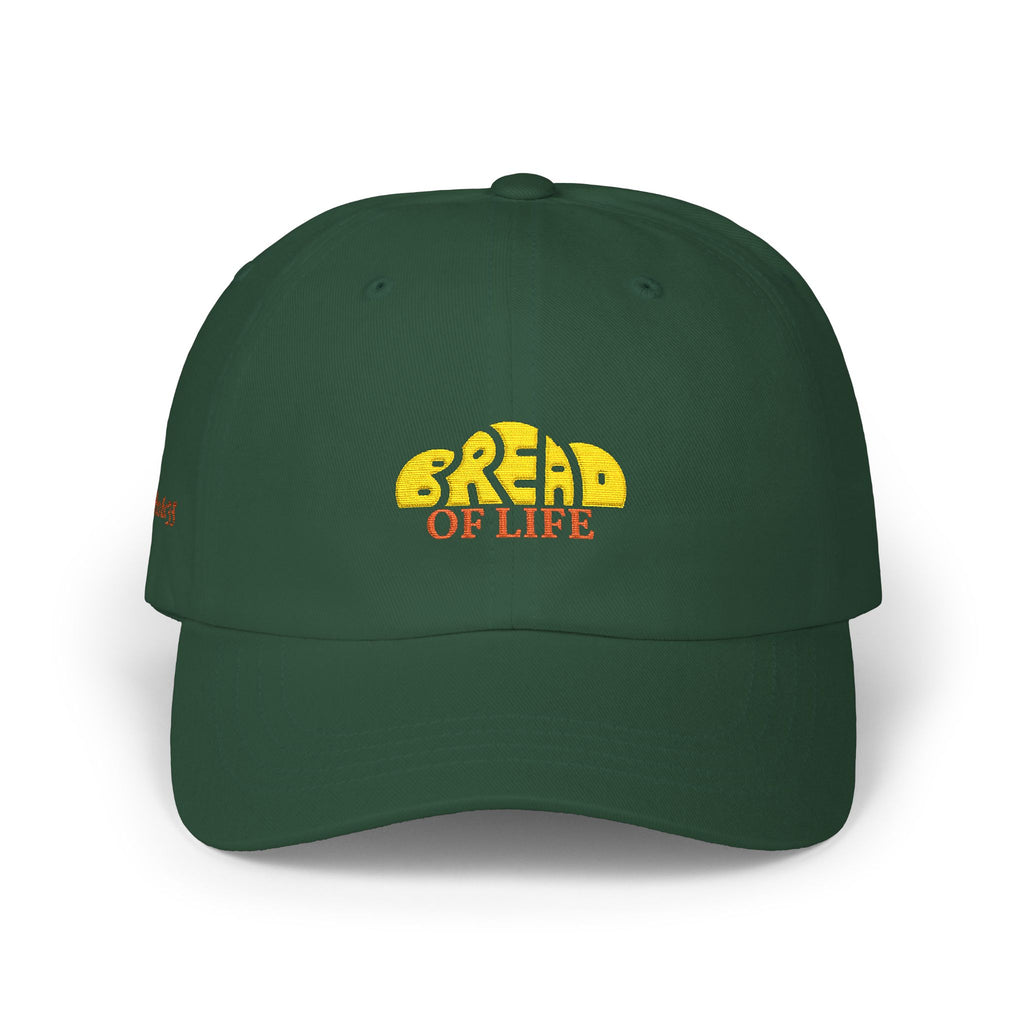 'Bread of Life' — unisex embroidered white baseball hat dad cap