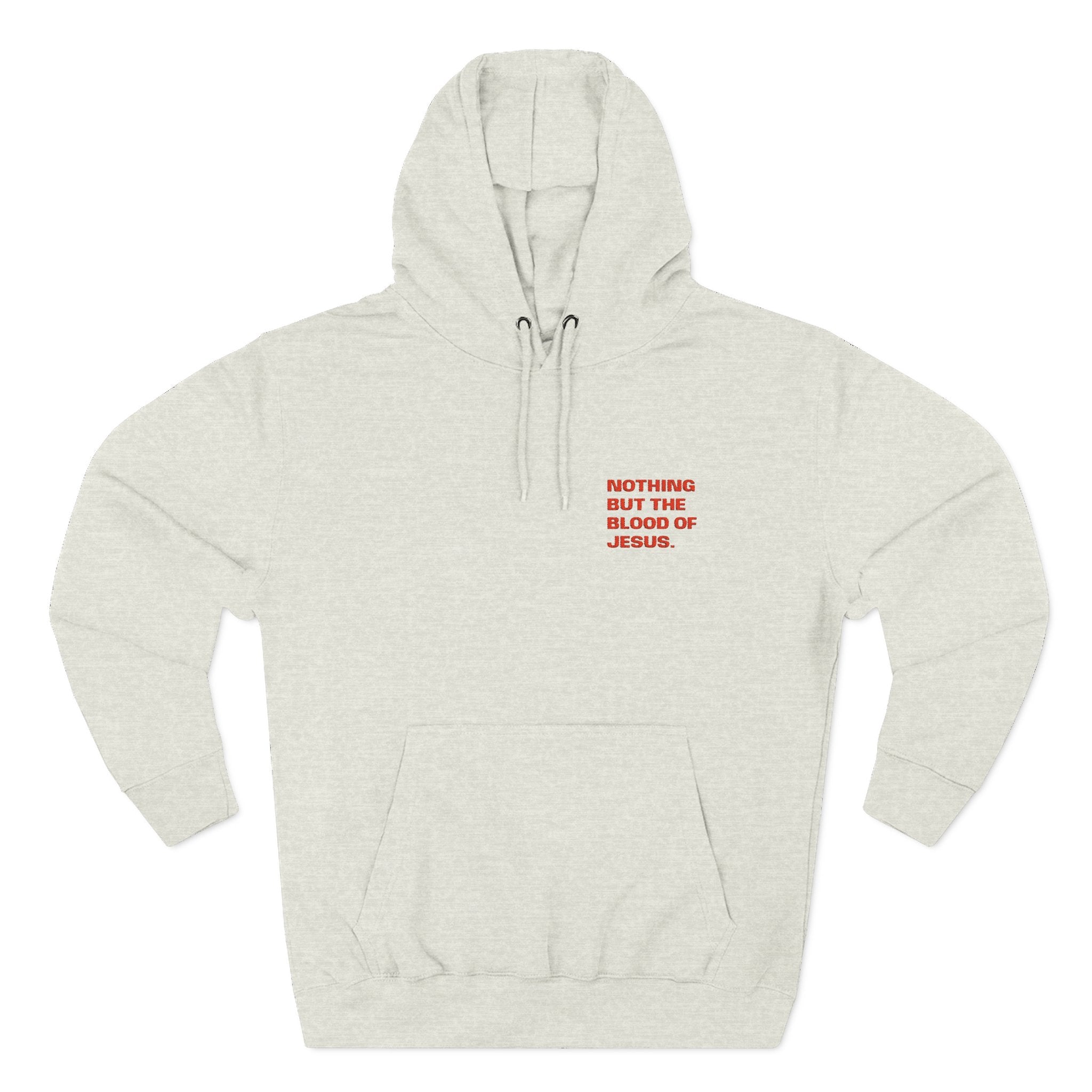 'Nothing But The Blood' — unisex embroidered pullover hoodie