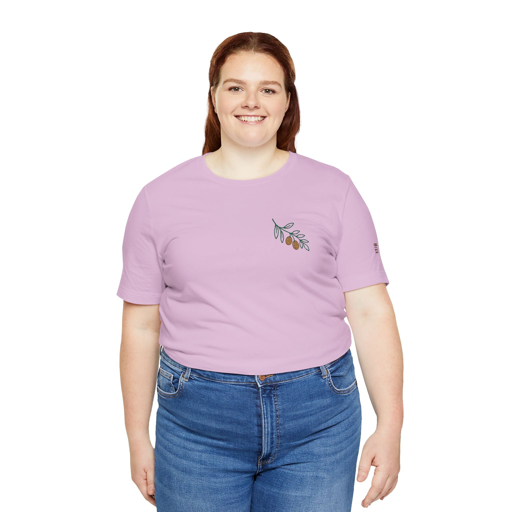Olive Branch — unisex embroidered graphic t-shirt