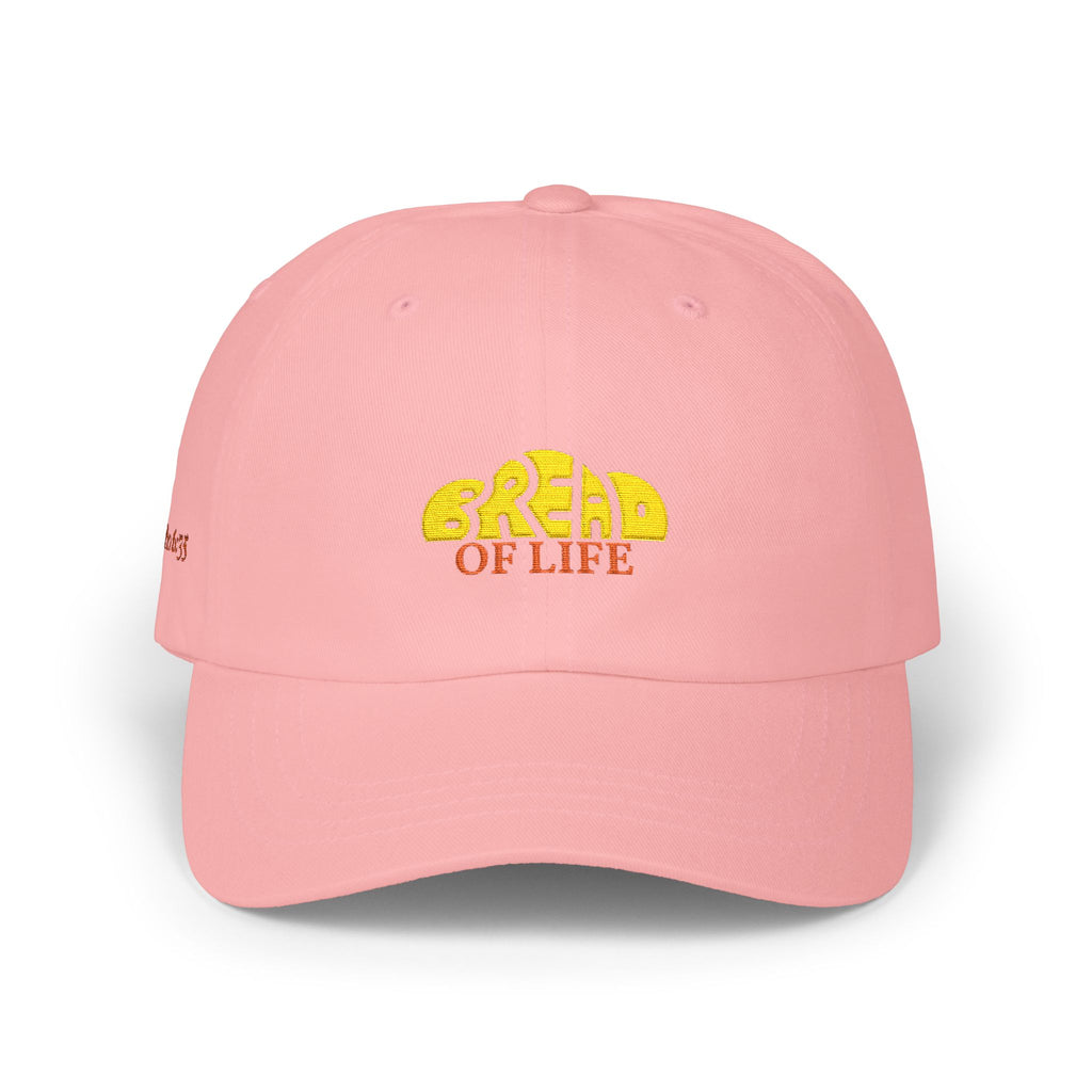 'Bread of Life' — unisex embroidered white baseball hat dad cap