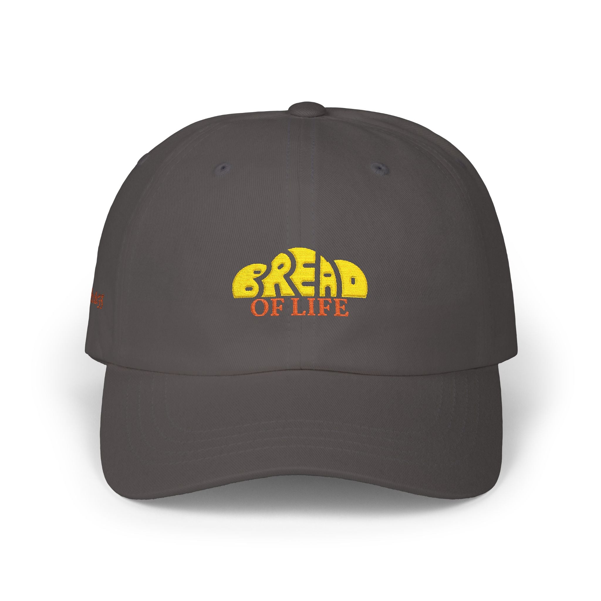 'Bread of Life' — unisex embroidered white baseball hat dad cap