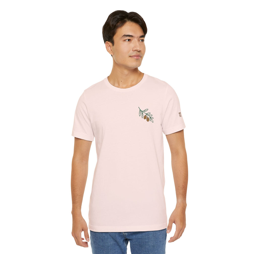 Olive Branch — unisex embroidered graphic t-shirt