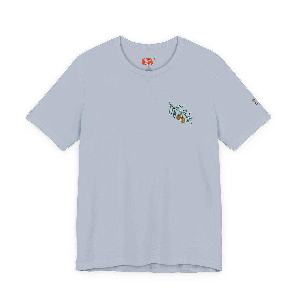 Olive Branch — unisex embroidered graphic t-shirt