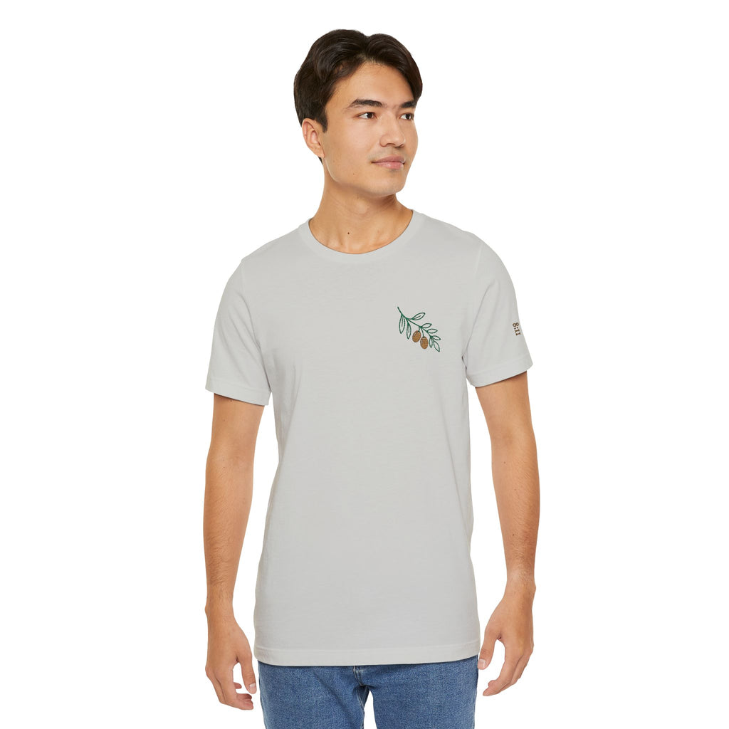Olive Branch — unisex embroidered graphic t-shirt