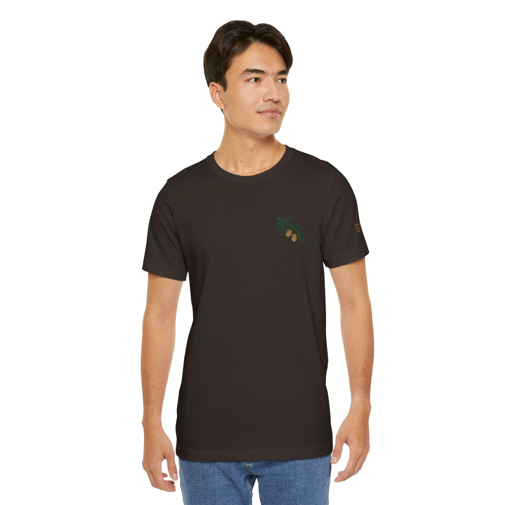 Olive Branch — unisex embroidered graphic t-shirt