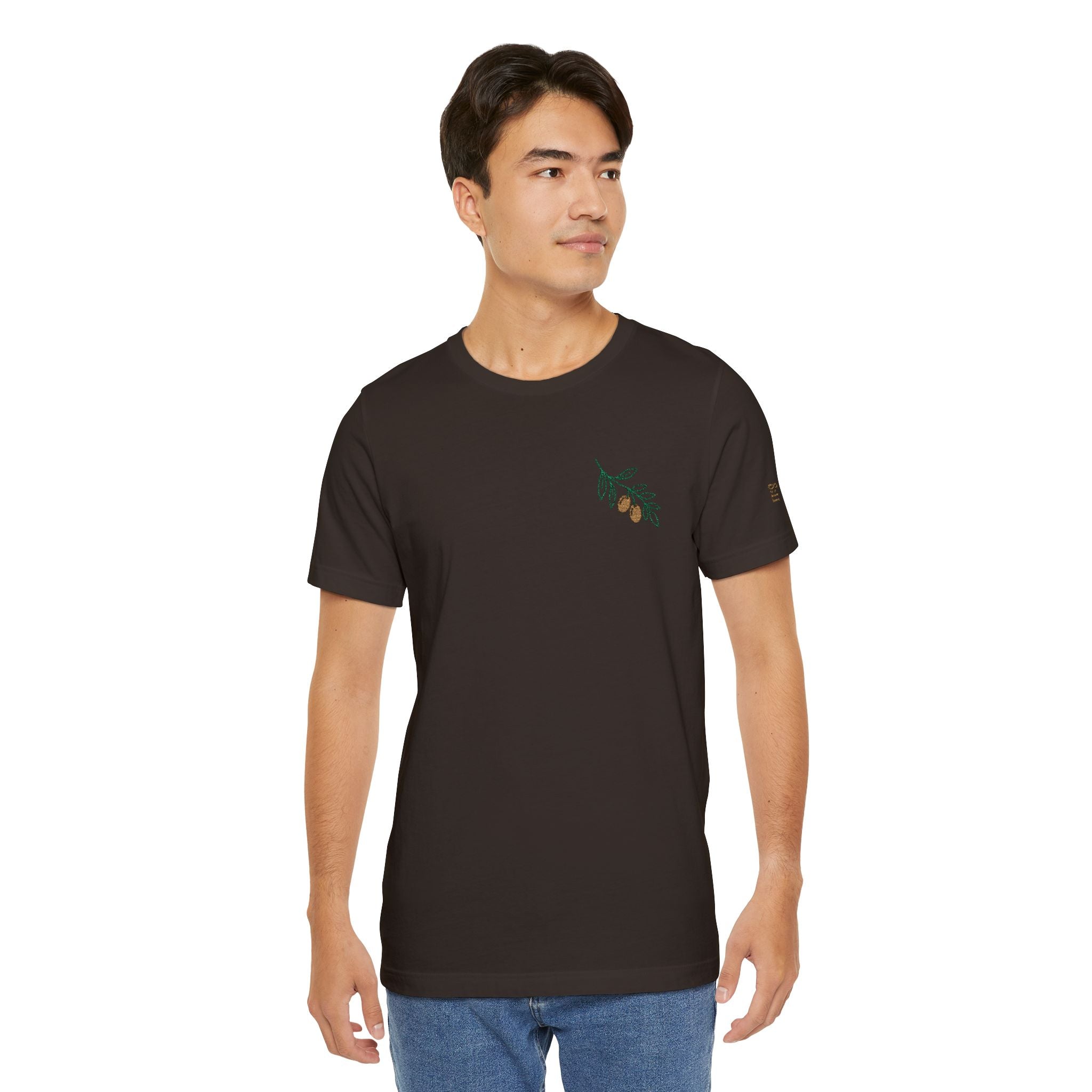 Olive Branch — unisex embroidered graphic t-shirt