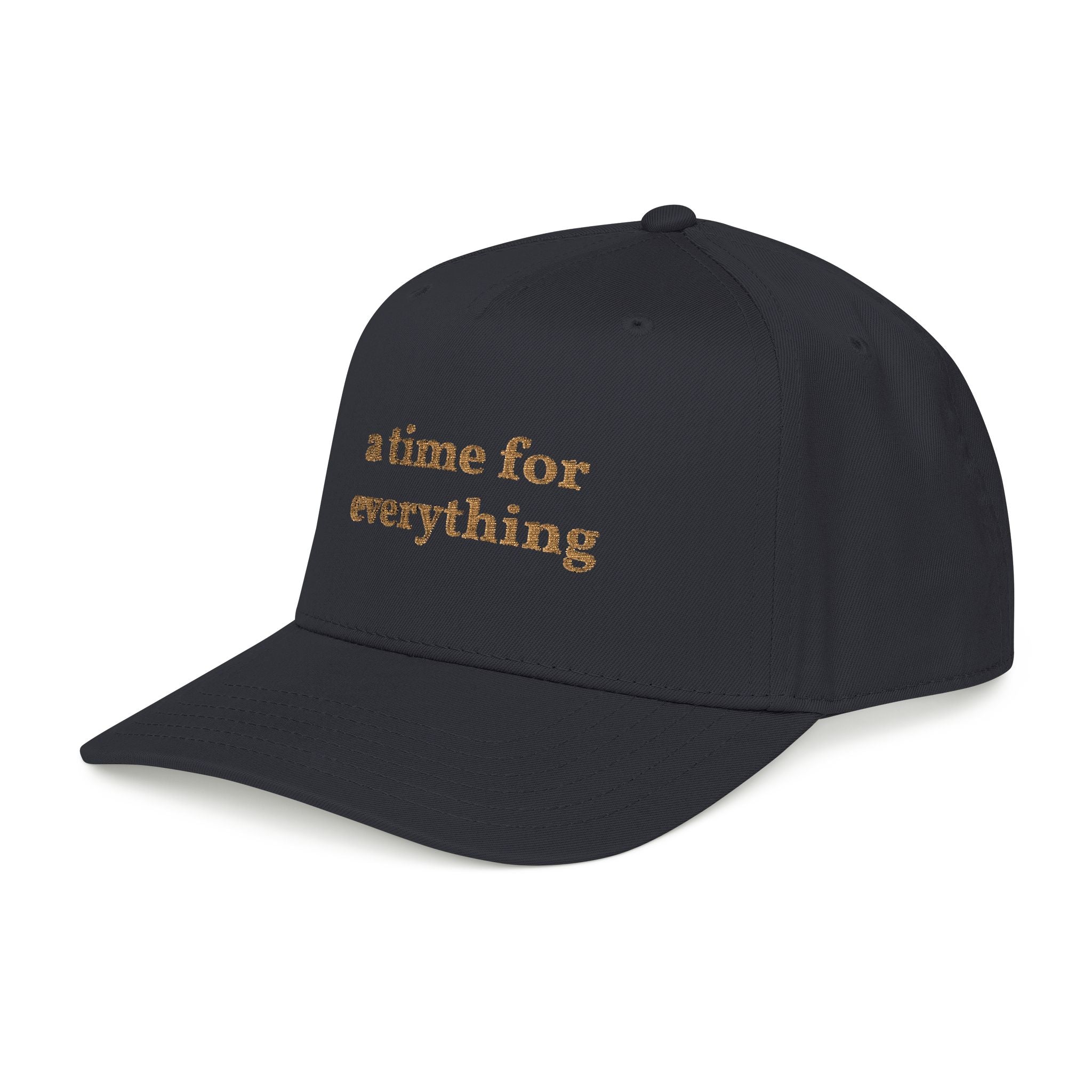 'A time for everything' — unisex embroidered mid profile baseball cap