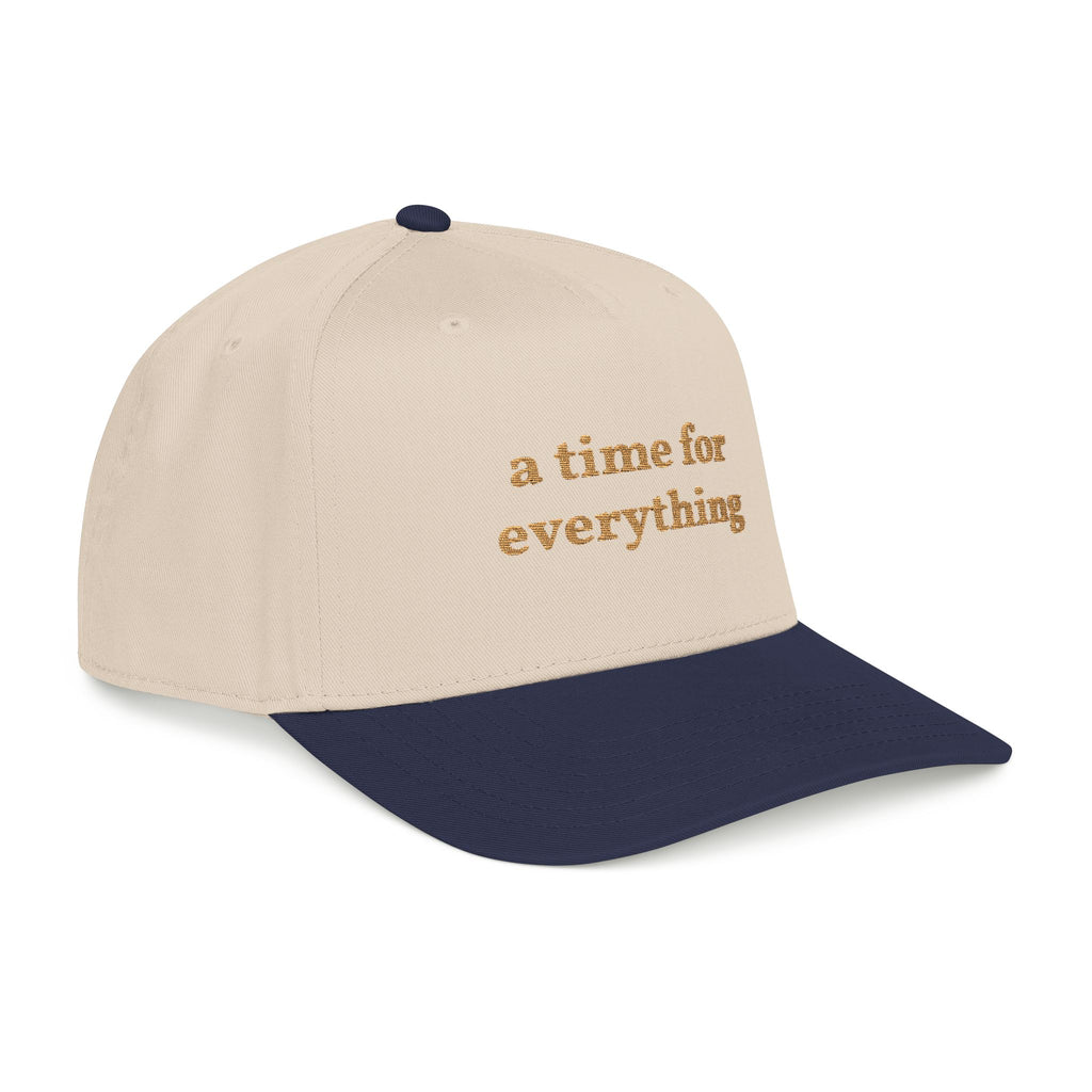 'A time for everything' — unisex embroidered mid profile baseball cap