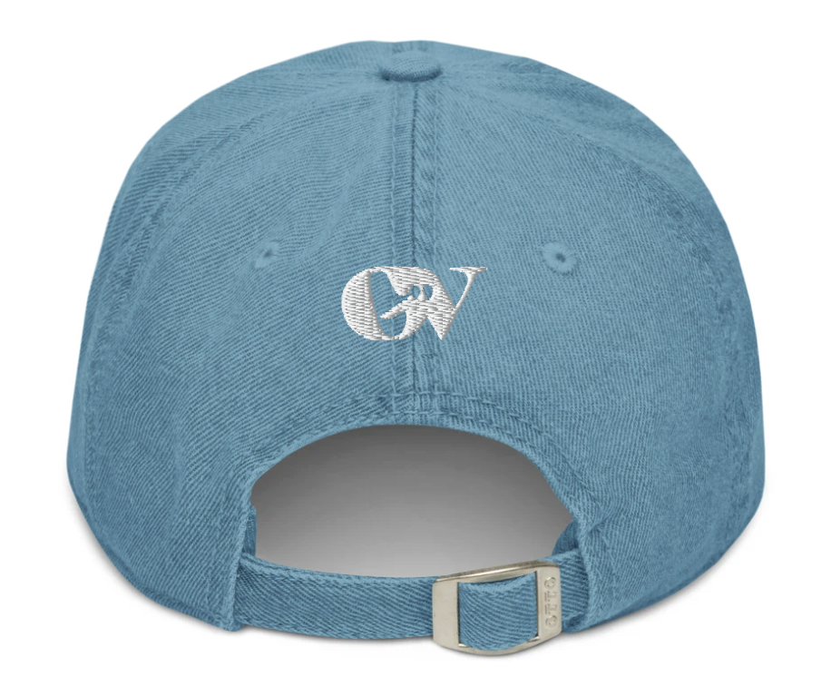'I am chosen, not forsaken' — unisex embroidered denim hat