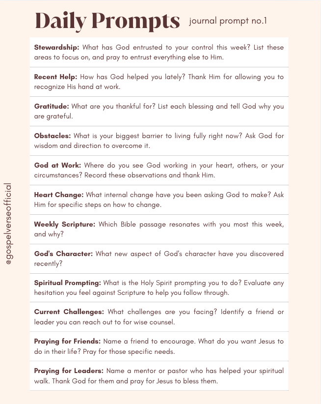 Daily/weekly - journal prompt stickers no.1