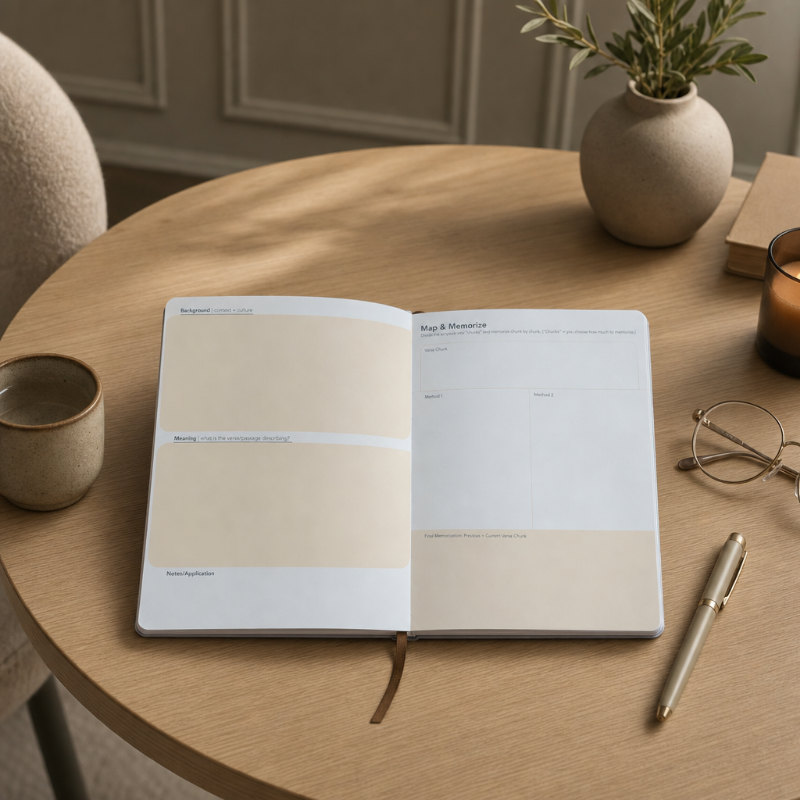 V1 Standard Journal — hardbound, blank, front internal pocket, bookmark ribbon